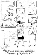 funny science scientist lab osha diplomas research cartoon 1571